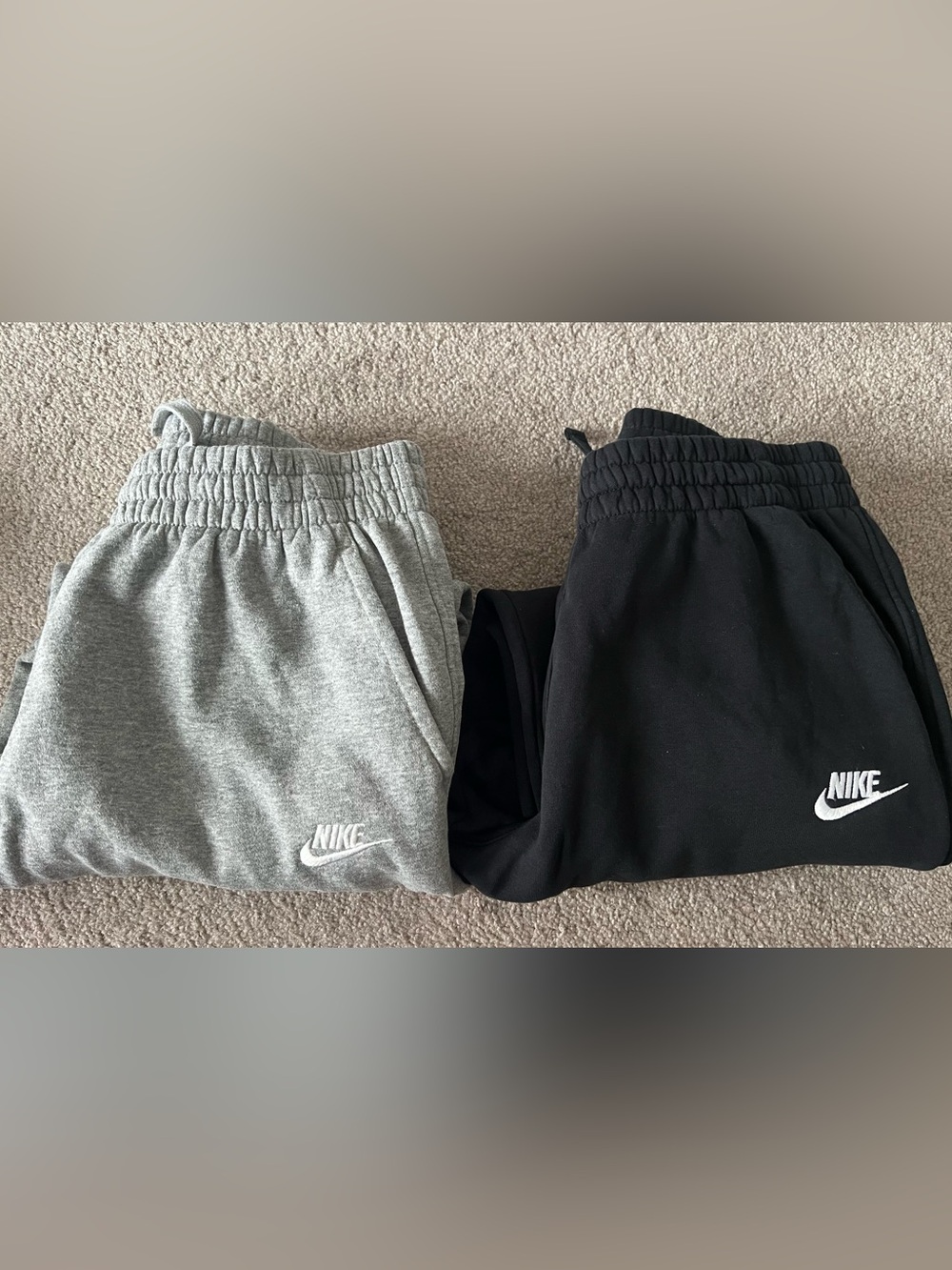 2 Pairs Nike Kids XL Grey & Black Sweatpants